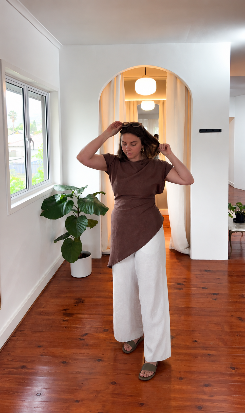 Eva Pants - Linen/EcoVero Viscose fabric